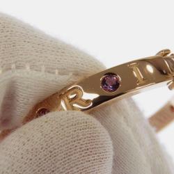 Pre Owned Bvlgari 18K Rose Gold Amethysts and Tourmalines Bracelet 6