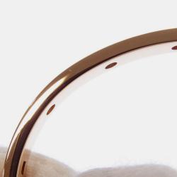 Pre Owned Bvlgari 18K Rose Gold Amethysts and Tourmalines Bracelet 6