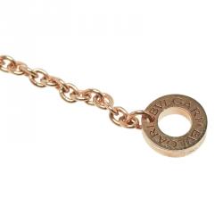 Pre Owned Bvlgari B.Zero1 Black Ceramic Gold Pendant Necklace