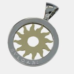 Bvlgari Tondo Sun 18K Yellow Gold Stainless Steel Charms and Pendants 