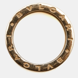 Pre Owned Bvlgari B.Zero1 4-Band Ceramic 18k Rose Gold Ring Size 57