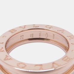 Pre Owned Bvlgari 18K Rose Gold B.Zero1 Band Ring EU 50