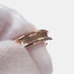 Pre Owned Bvlgari 18K Rose Gold B.Zero1 Band Ring EU 50