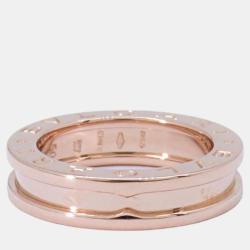 Pre Owned Bvlgari 18K Rose Gold B.Zero1 Band Ring EU 50