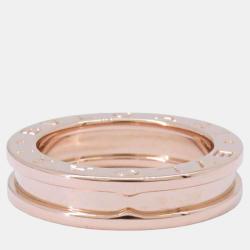 Pre Owned Bvlgari 18K Rose Gold B.Zero1 Band Ring EU 50