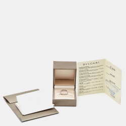 Pre Owned Bvlgari Roman Sorbets Amethyst Tourmaline 18k White Gold Ring Size 54