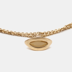 Pre Owned Bvlgari Divas' Dream Mother of Pearl 18K Rose Gold Chain Bracelet SM