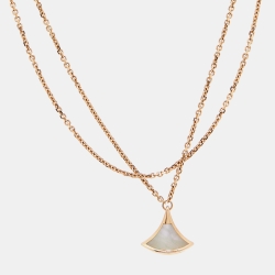 Pre Owned Bvlgari Divas' Dream Mother of Pearl 18k Rose Gold Bracelet ML