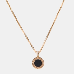 Pre Owned Bvlgari Bvlgari Bvlgari Multi Gemstones 18k Rose Gold Necklace
