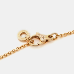 Pre Owned Bvlgari Bvlgari Bvlgari Multi Gemstones 18k Rose Gold Necklace