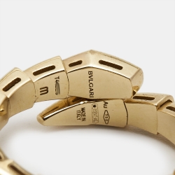 Bvlgari Serpenti Viper 18k Yellow Gold Ring Size 53