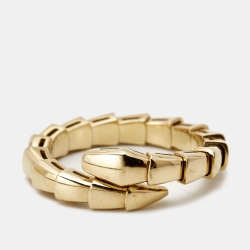 Bvlgari Serpenti Viper 18k Yellow Gold Ring Size 53