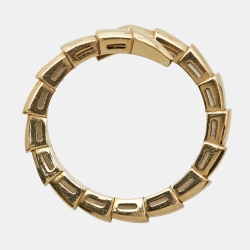 Bvlgari Serpenti Viper 18k Yellow Gold Ring Size 53