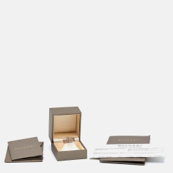 Pre Owned Bvlgari Serpenti Viper Diamonds 18k Rose Gold Ring Size 2XL