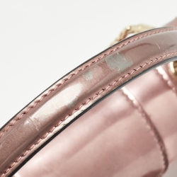 Bvlgari Pink Patent Leather Small Serpenti Forever Top Handle Bag