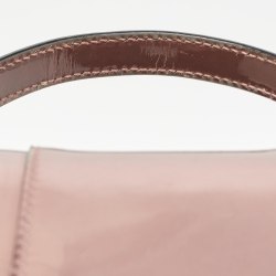 Bvlgari Pink Patent Leather Small Serpenti Forever Top Handle Bag