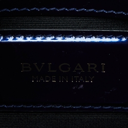 Pre Owned Bvlgari Blue Patent Leather Medium Serpenti Forever Shoulder Bag