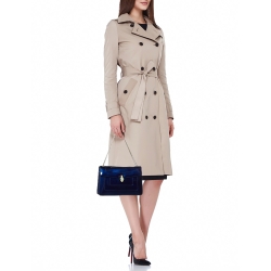 Pre Owned Bvlgari Blue Patent Leather Medium Serpenti Forever Shoulder Bag