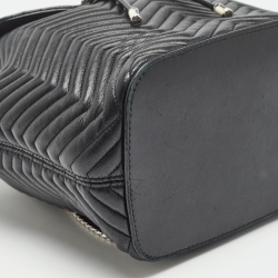 Bvlgari Black Quilted Leather Exclusive Edition Serpenti Forever Backpack