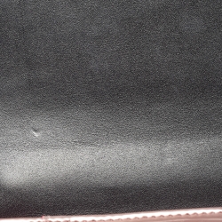 Pre Owned Bvlgari Rose Gold Patent Leather Small Serpenti Forever Top Handle Bag