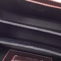 Pre Owned Bvlgari Rose Gold Patent Leather Small Serpenti Forever Top Handle Bag