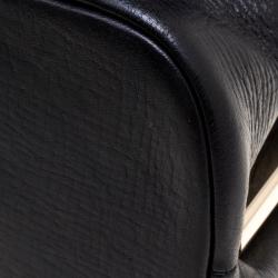 Bvlgari Blue/Black Leather Icona Shoulder Bag