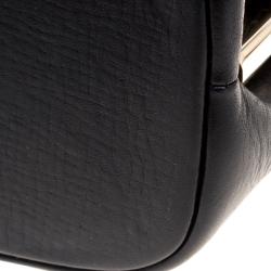 Bvlgari Blue/Black Leather Icona Shoulder Bag