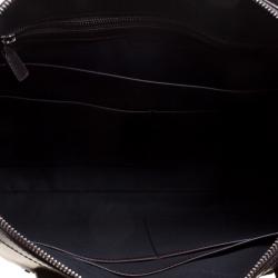 Bvlgari Dark Brown Leather Briefcase Bag