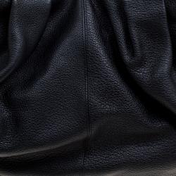 Pre Owned Bvlgari Black Leather Leoni Satchel