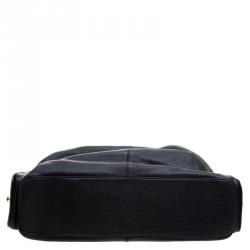 Pre Owned Bvlgari Black Leather Leoni Satchel