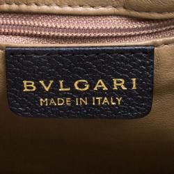 Pre Owned Bvlgari Black Leather Leoni Satchel