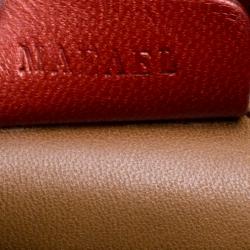 Pre Owned Bvlgari Copper Pleated Leather Tote