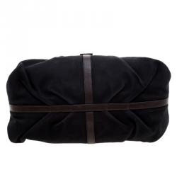 Pre Owned Bvlgari Black/Brown Leather Chandra Hobo