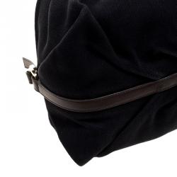 Pre Owned Bvlgari Black/Brown Leather Chandra Hobo