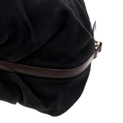Pre Owned Bvlgari Black/Brown Leather Chandra Hobo