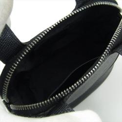 Bvlgari Black Leather Mini Zip Satchel