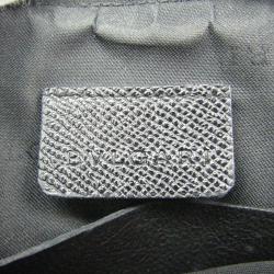 Bvlgari Black Leather Mini Zip Satchel