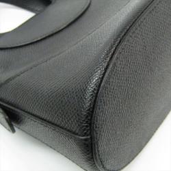 Bvlgari Black Leather Mini Zip Satchel