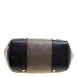 Pre Owned Bvlgari Grey Coated Fabric Satchel