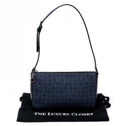 مملوكة مسبقًا Bvlgari Blue Denim Monogram Canvas Shoulder Bag