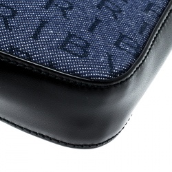 مملوكة مسبقًا Bvlgari Blue Denim Monogram Canvas Shoulder Bag