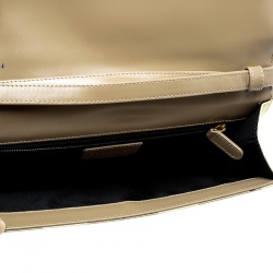 Bvlgari Yellow Printed Fabric Shoulder Bag