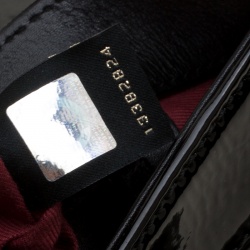 Pre Owned حقيبة كتف بلغاري شاندرا جلد لامعة سوداء