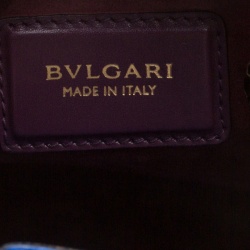 Bvlgari Blue Leather Medium Serpenti Tote