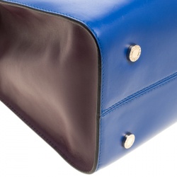 Bvlgari Blue Leather Medium Serpenti Tote