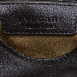 Bvlgari Black Leather Hobo
