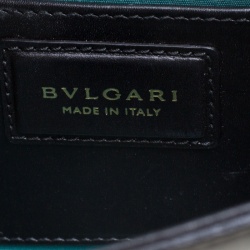 Bvlgari Black Leather Medium Serpenti Forever Shoulder Bag