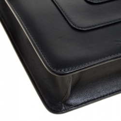 Bvlgari Black Leather Medium Serpenti Forever Shoulder Bag