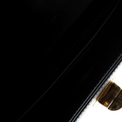 Bvlgari Black Leather Clutch Bag