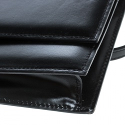 Bvlgari Black Leather Clutch Bag